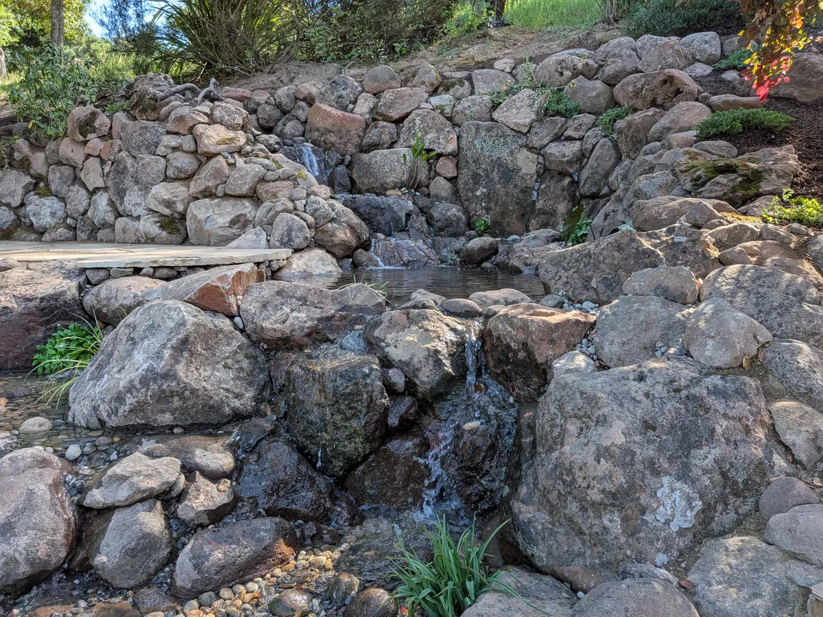 Hillside Pond & Waterfall detail 2