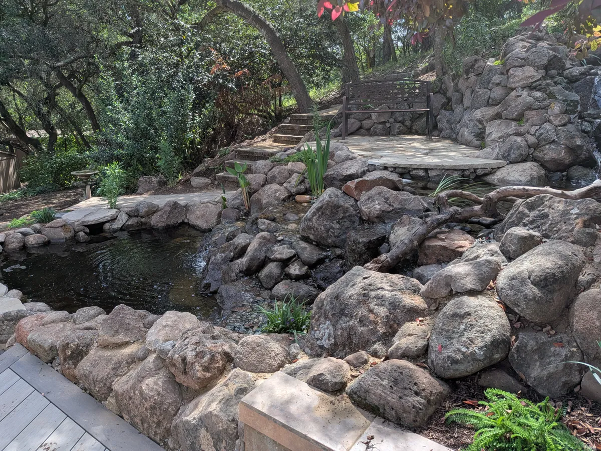 Hillside Pond & Waterfall detail 6