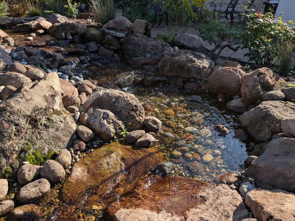 Lava Rock Courtyard Cascade detail 5