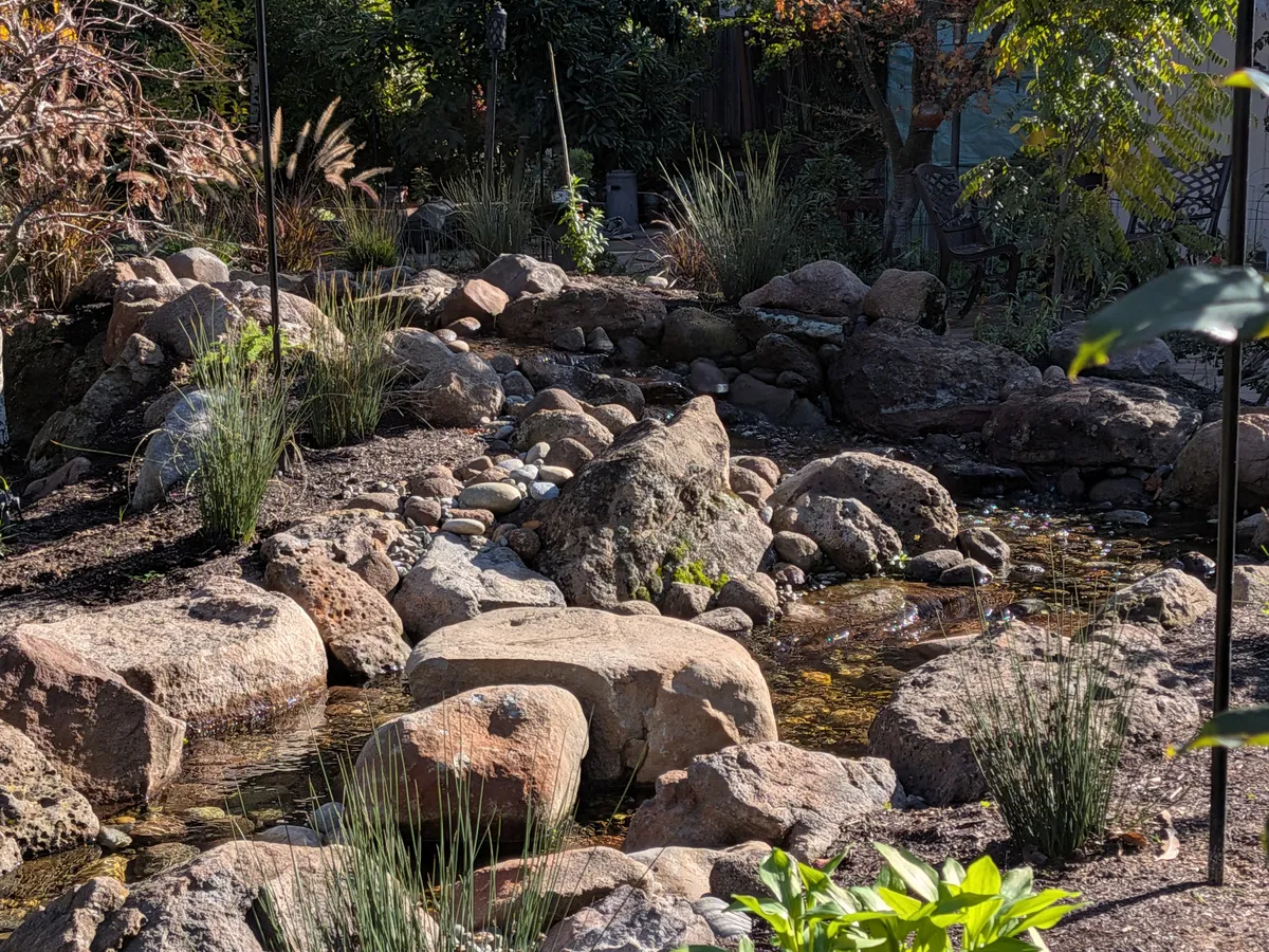 Lava Rock Courtyard Cascade detail 7